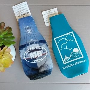 Tags still on Bottle koozies from Madeira, Florida